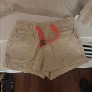 Gap Cream Shorts with Subtle Stitching